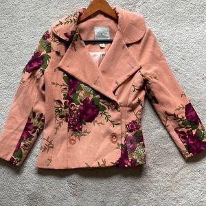 Tracy Reese floral fitted blazer